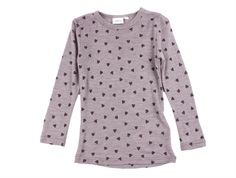 Name It purple dove heart top merino wool